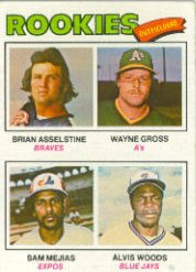 1977 Topps Baseball Cards      479     Brian Asselstine/Wayne Gross/Sam Mejias/Alvis Woods RC